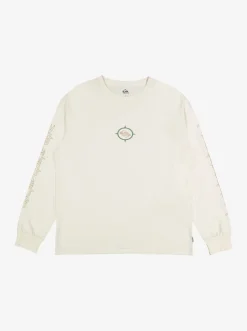 Quiksilver Tees|Off Grid Long Sleeve T-Shirt Snow White