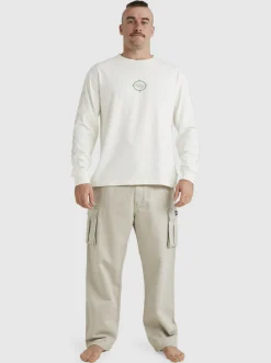 Quiksilver Tees|Off Grid Long Sleeve T-Shirt Snow White
