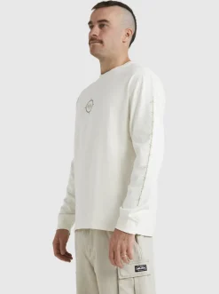 Quiksilver Tees|Off Grid Long Sleeve T-Shirt Snow White