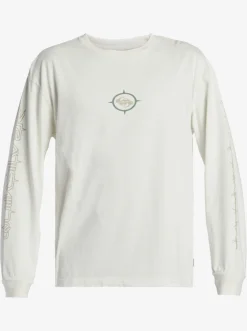 Quiksilver Tees|Off Grid Long Sleeve T-Shirt Snow White