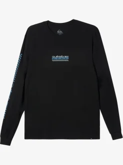 Quiksilver Tees|Omni Check Turn Long Sleeve T-Shirt Black