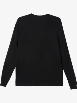Quiksilver Tees|Omni Check Turn Long Sleeve T-Shirt Black