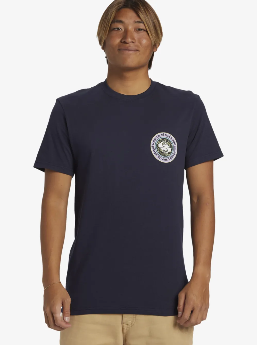 Quiksilver Tees|Omni Circle T-Shirt Navy Blazer