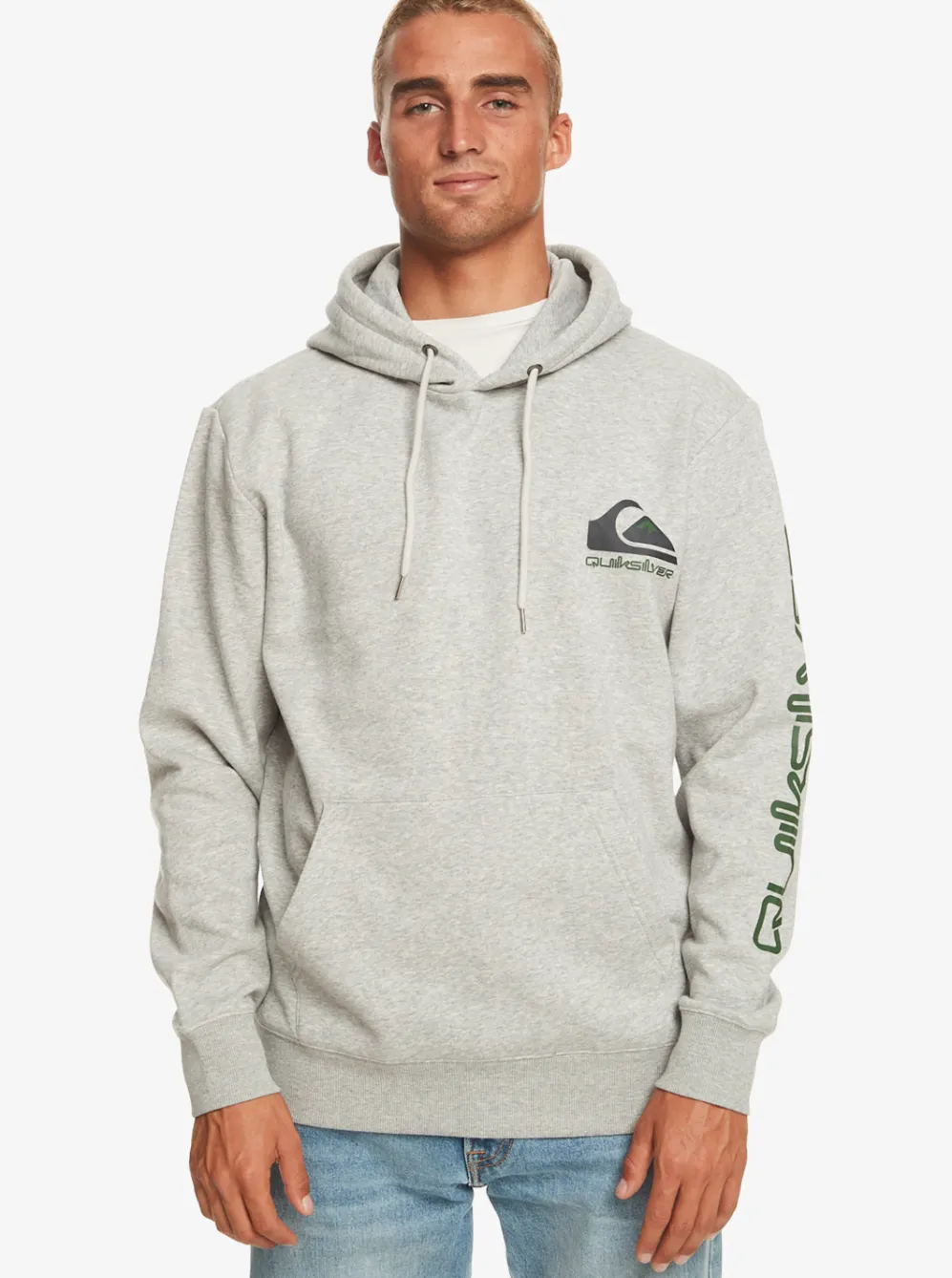 Quiksilver Shirts & Polos|Omni Logo Hoodie Athletic Heather