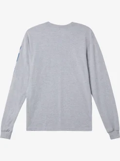 Quiksilver Tees|Omni Logo Long Sleeve T-Shirt Athletic Heather