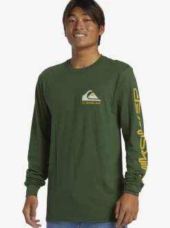 Quiksilver Tees|Omni Logo Long Sleeve T-Shirt Greener Pastures