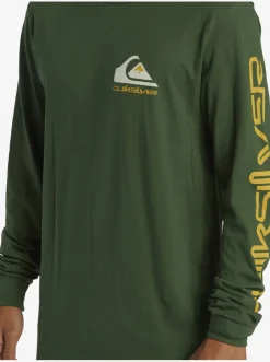 Quiksilver Tees|Omni Logo Long Sleeve T-Shirt Greener Pastures