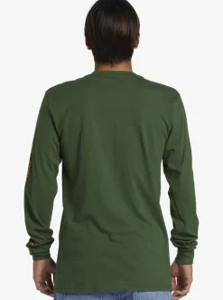 Quiksilver Tees|Omni Logo Long Sleeve T-Shirt Greener Pastures