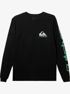 Quiksilver Tees|Omni Logo Long Sleeve T-Shirt Black