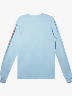 Quiksilver Tees|Omni Logo Long Sleeve T-Shirt Clear Sky