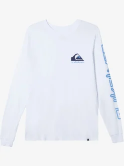 Quiksilver Tees|Omni Logo Long Sleeve T-Shirt White