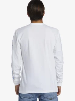Quiksilver Tees|Omni Logo Long Sleeve T-Shirt White