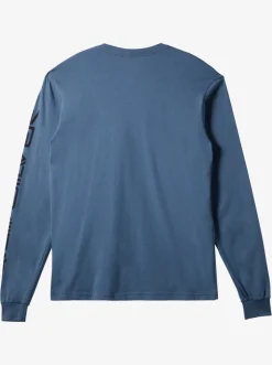 Quiksilver Tees|Omni Logo Long Sleeve T-Shirt Bering Sea