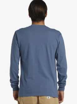 Quiksilver Tees|Omni Logo Long Sleeve T-Shirt Bering Sea