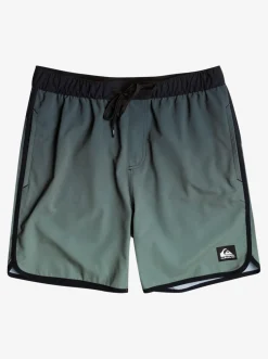 Quiksilver Boardshorts|Omni Scallop 17" Amphibian Boardshorts Laurel Wreath