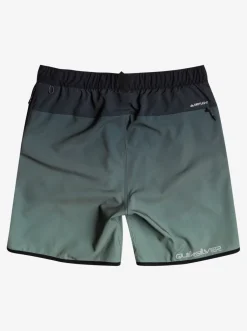 Quiksilver Boardshorts|Omni Scallop 17" Amphibian Boardshorts Laurel Wreath