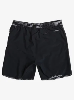 Quiksilver Boardshorts|Omni Scallop 17" Amphibian Boardshorts Black