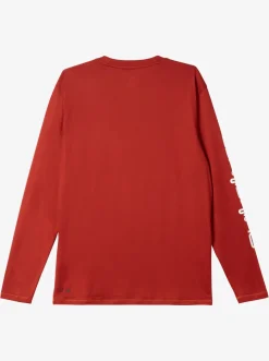Quiksilver Rashguards|Omni Session Long Sleeve Upf 50 Surf T-Shirt Red Ochre