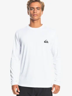 Quiksilver Rashguards|Omni Session Long Sleeve Upf 50 Surf T-Shirt White