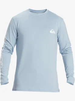 Quiksilver Rashguards|Omni Session Long Sleeve Upf 50 Surf T-Shirt Celestial Blue