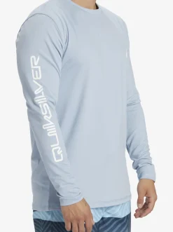 Quiksilver Rashguards|Omni Session Long Sleeve Upf 50 Surf T-Shirt Celestial Blue