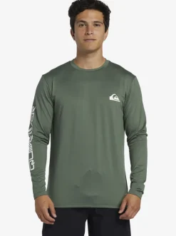 Quiksilver Rashguards|Omni Session Long Sleeve Upf 50 Surf T-Shirt Laurel Wreath