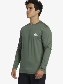 Quiksilver Rashguards|Omni Session Long Sleeve Upf 50 Surf T-Shirt Laurel Wreath