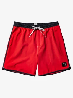 Quiksilver Elastic Waist|Original Scallop 17" Volleys High Risk Red