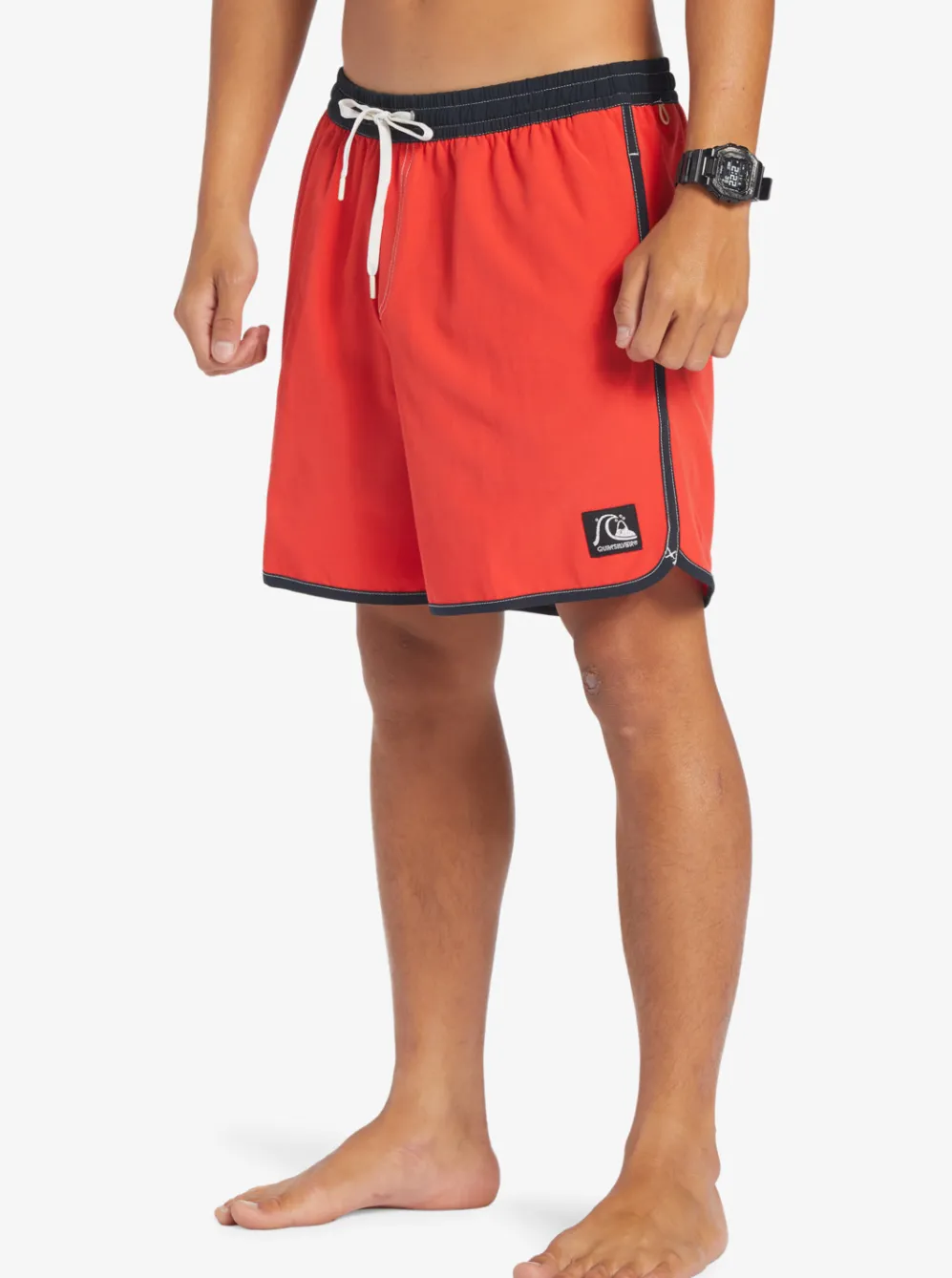 Quiksilver Elastic Waist|Original Scallop 17" Volleys High Risk Red
