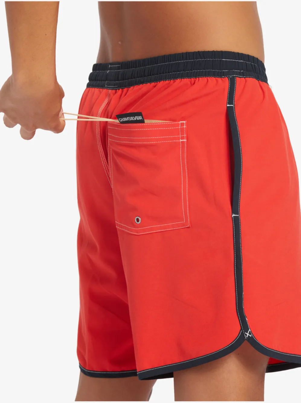 Quiksilver Elastic Waist|Original Scallop 17" Volleys High Risk Red