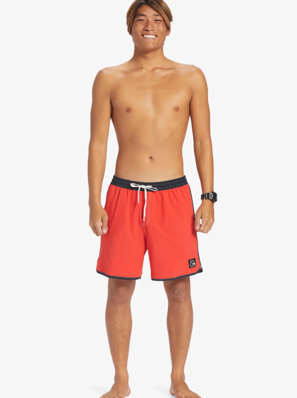 Quiksilver Elastic Waist|Original Scallop 17" Volleys High Risk Red