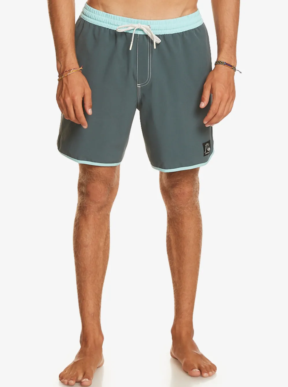 Quiksilver Elastic Waist|Original Scallop 17" Volleys Dark Slate
