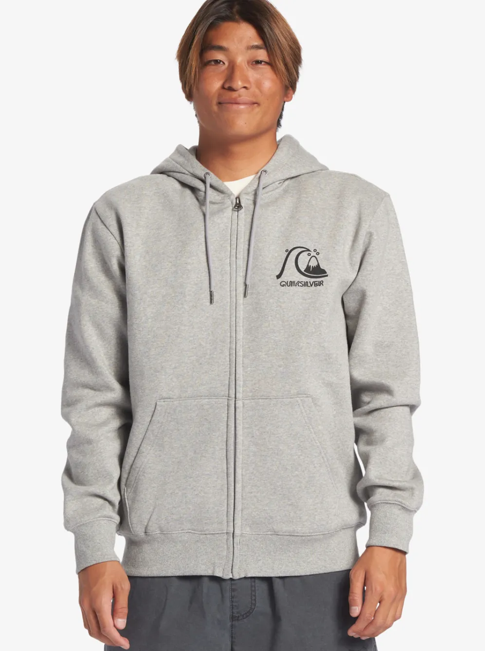 Quiksilver Shirts & Polos|Original Zip-Up Sweatshirt Athletic Heather