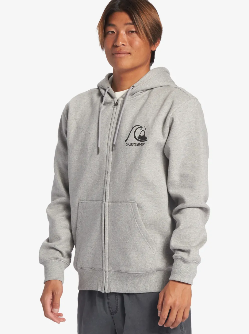 Quiksilver Shirts & Polos|Original Zip-Up Sweatshirt Athletic Heather