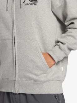 Quiksilver Shirts & Polos|Original Zip-Up Sweatshirt Athletic Heather