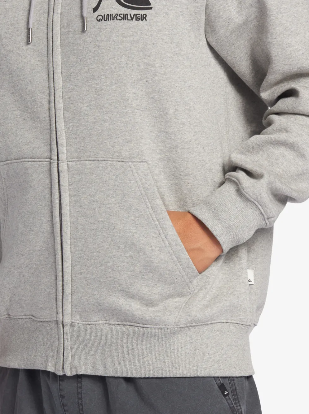 Quiksilver Shirts & Polos|Original Zip-Up Sweatshirt Athletic Heather