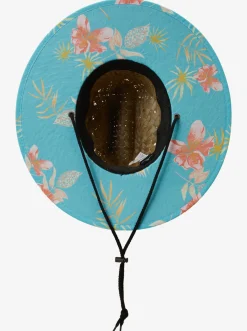 Quiksilver Hats|Outsider Straw Lifeguard Hat Blue Radiance