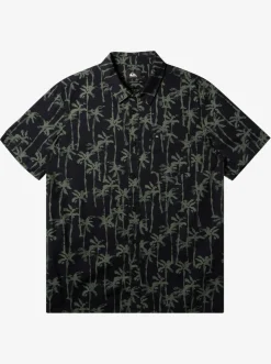 Quiksilver Shirts & Polos|Painted Palm Short Sleeve Shirt Laurel Wreath Painted Palms