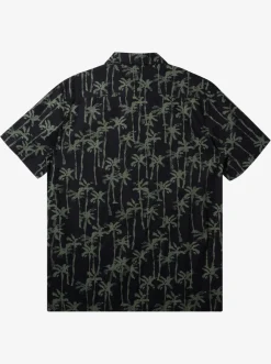 Quiksilver Shirts & Polos|Painted Palm Short Sleeve Shirt Laurel Wreath Painted Palms