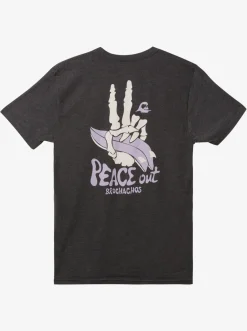 Quiksilver Tees|Peace Out T-Shirt Charcoal Heather