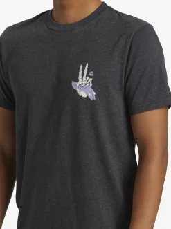 Quiksilver Tees|Peace Out T-Shirt Charcoal Heather