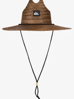 Quiksilver Hats|Pierside Straw Lifeguard Hat Dark Brown