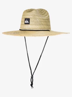 Quiksilver Hats|Pierside Straw Lifeguard Hat Natural
