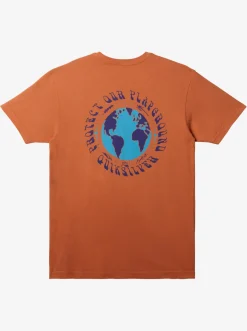 Quiksilver Tees|Protect Our Playground T-Shirt Copper Tan