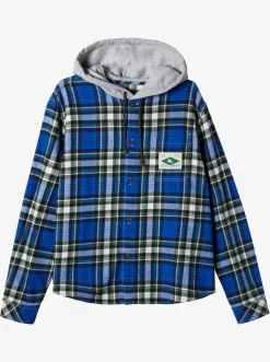 Quiksilver Shirts & Polos| X Saturdays Nyc Overhead Saltwater Hooded Shirt Bliss Blue