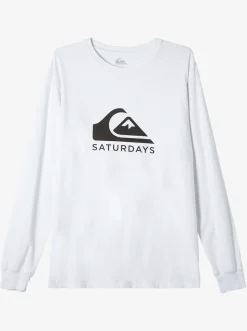 Quiksilver Tees| X Saturdays Nyc Graphic Long Sleeve T-Shirt White