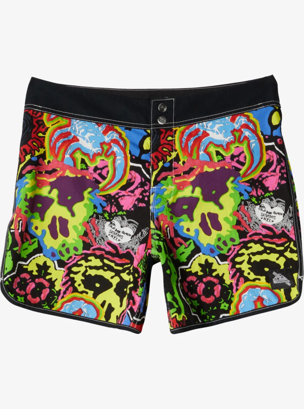 Quiksilver Boardshorts| X Saturdays Nyc Original Scallop 16" Boardshorts Black