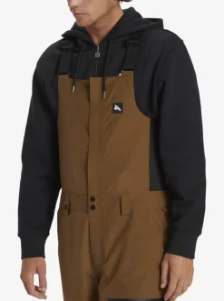Quiksilver Snow Pants| X Saturdays Nyc Technical Snow Bib Pants Sepia