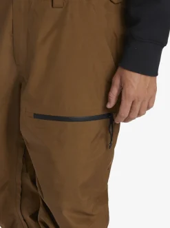 Quiksilver Snow Pants| X Saturdays Nyc Technical Snow Bib Pants Sepia