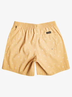 Quiksilver Elastic Waist|Re-Mix 17" Volleys Mustard